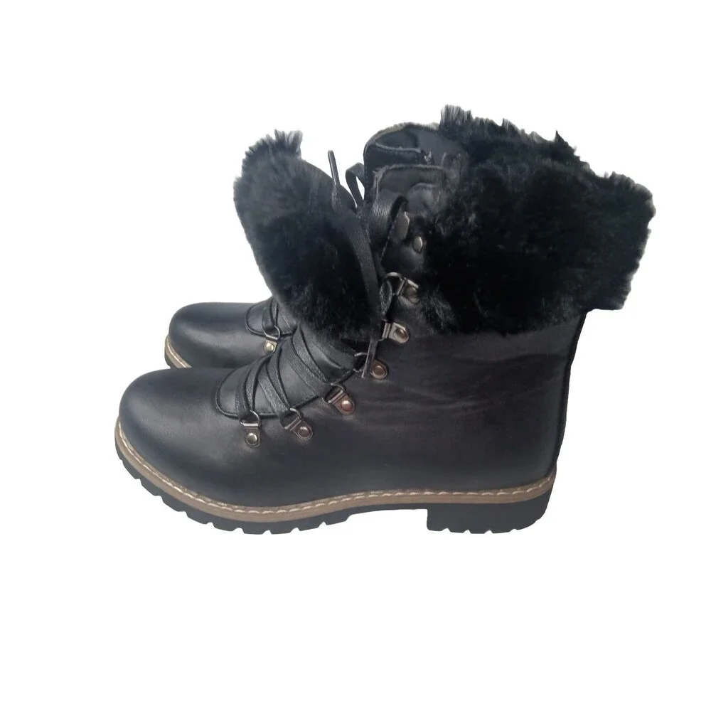 Catherine Malandrino Hershey Combat Boots Womens Size 10 Black